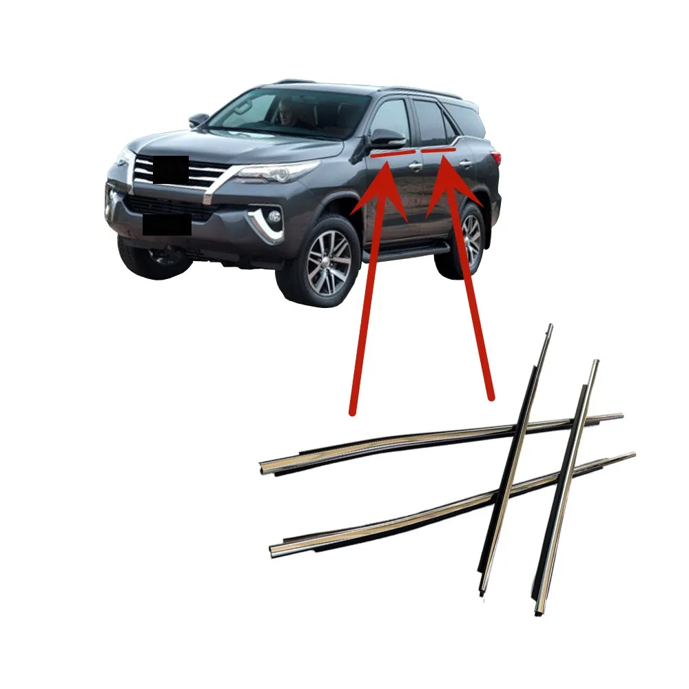 

4 шт., резиновые протекторы для стекла Toyota Fortuner 2015-2020