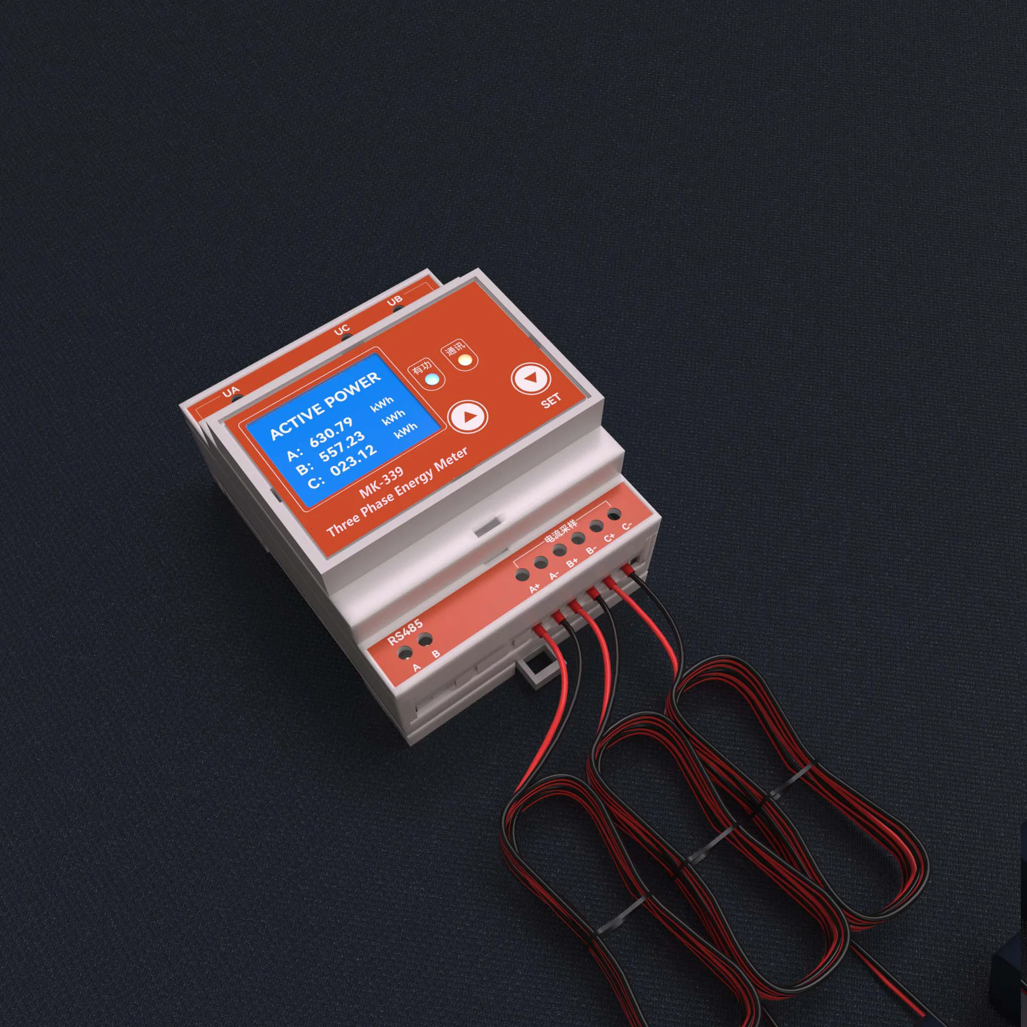 

3-фазный измеритель энергии MODBUS RS485, умный 3-фазный измеритель мощности