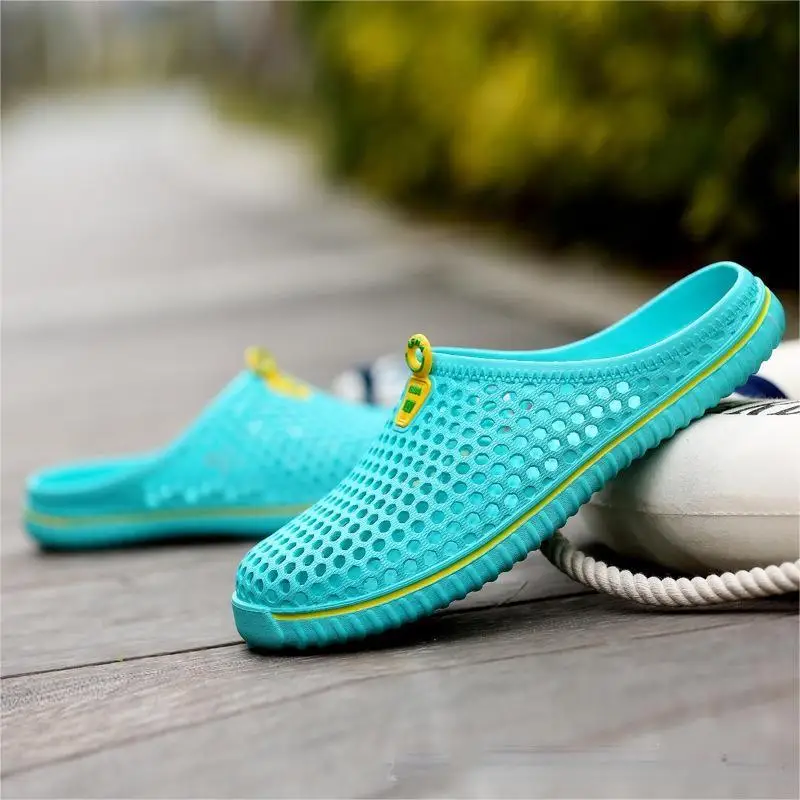 Women Sandals Fashion Female Slides Wedges Platform Shoes Sandals Men's Slippers Breathable Mesh Lightweight Ladies Footwear