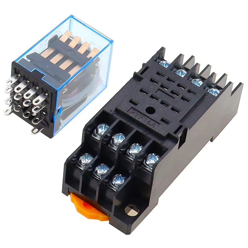 1 шт. MY4NJ электронное Микро Мини электромагнитное реле 5A 14PIN 4DPDT с разъемом PYF14A база