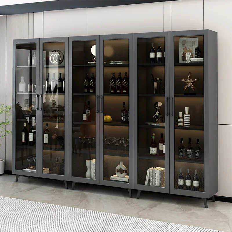 Профессиональная витрина для спиртных напитков винный шкаф Lemari Sudut стеклянный