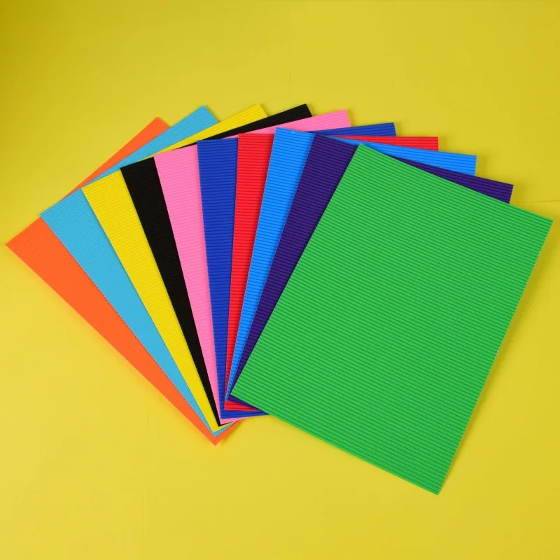 10 шт. цветная гофрированная бумага A4 цветов ручная художественная сделай сам