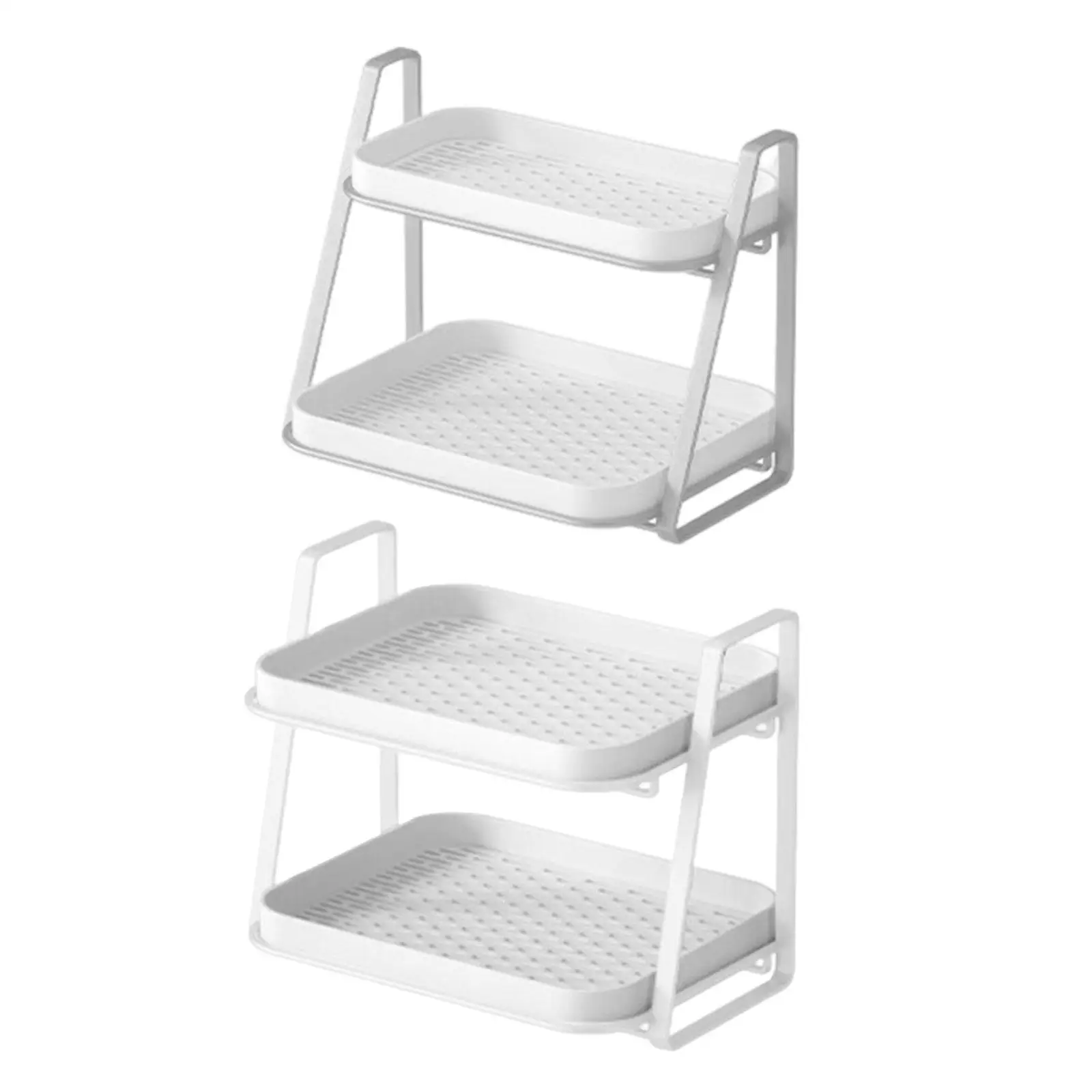 

Double Layer Mug Drying Rack Storage Rack Water Mug Rack Tableware Fruit Storage Rack Drain Shelf for Kitchen Bedroom Restaurant