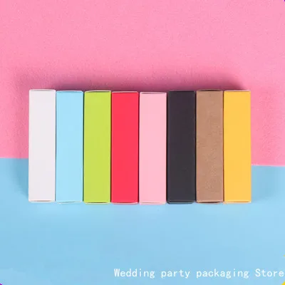 

100pcs Wholesale new handmade lip balm packaging box kraft box lipstick box small box white box black box