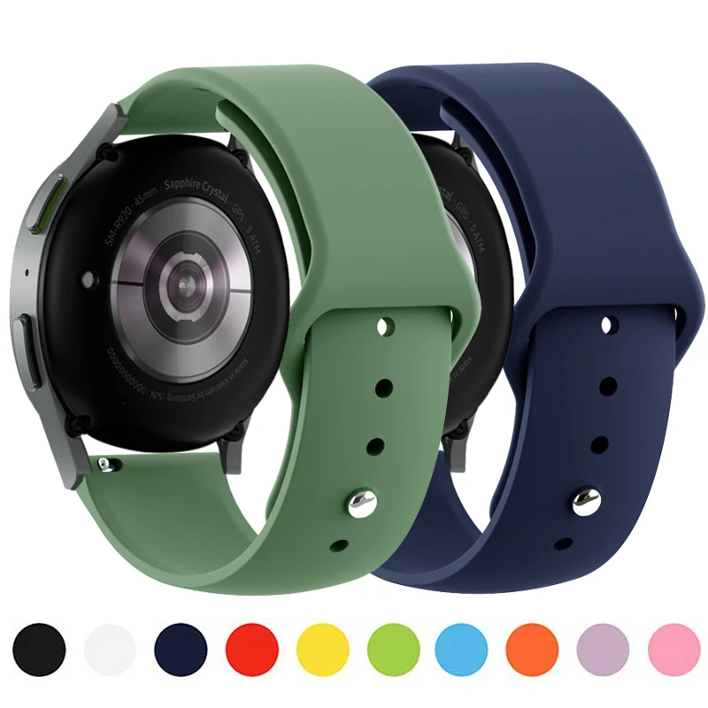 Ремешок 20/22 мм для смарт-часов Samsung Galaxy Watch 4/5/5 Pro/44 мм/40 мм/Active 2/3 45 браслет 4/classic 46 -