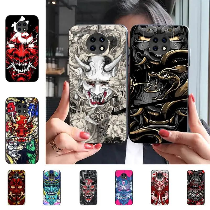 

Samurai Oni Mask Phone Case for Redmi 5 6 7 8 9 A 5plus K20 4X 6 cover