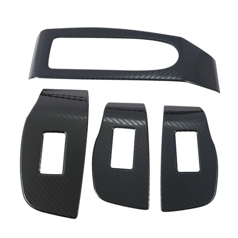 

Car Carbon Fiber Window Glass Lift Button Switch Cover Trim Door Armrest Panel for Mazda CX-30 CX30 2020 2021 2022