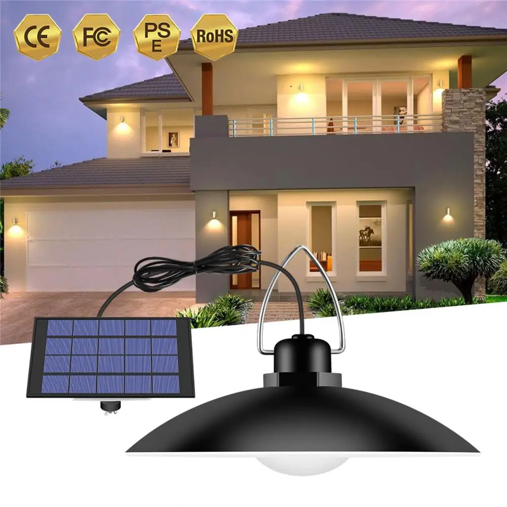 

Solar Power Pendant Lights Outdoor LED Hanging Shed Lights Waterproof Energy Saving Yard Garden Garage Decoration Sensor Lamp
