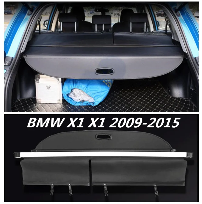 

Car Rear Trunk Security Shield Cargo Cover For BMW X1 E84 2009 2010 2011 2012 2013 2014 2015 ( black, beige)