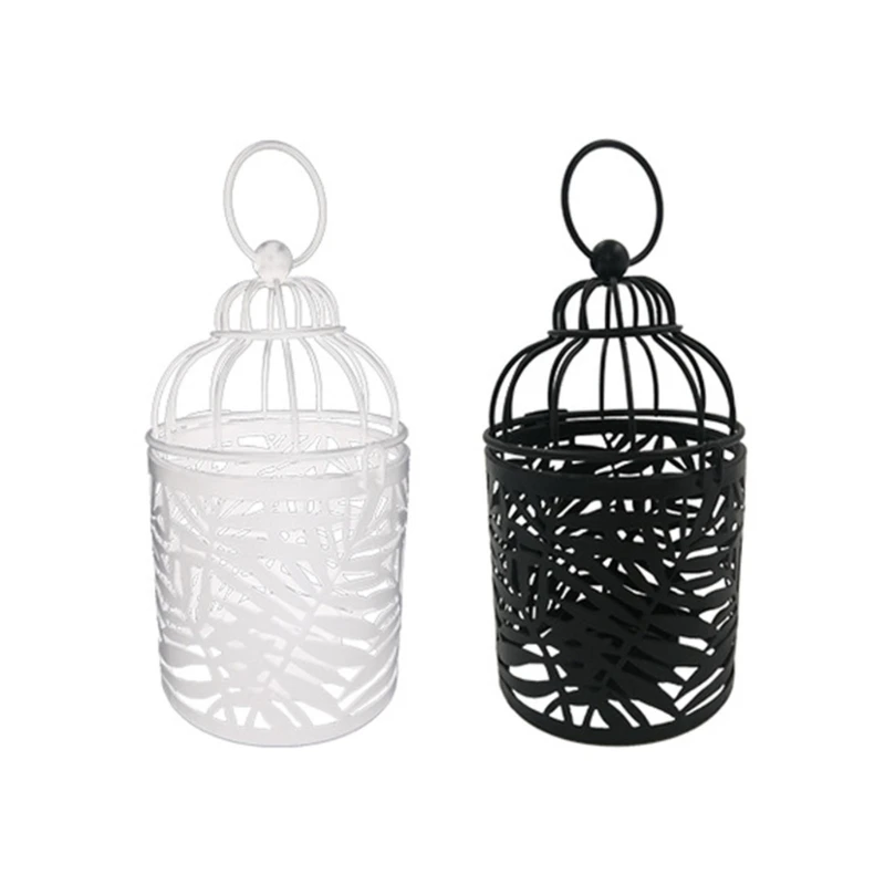 

Decorative Candle Holder Birdcage Lanterns Home Decorations Table Centerpiece Candlestick Vintage Hanging Candle Stand