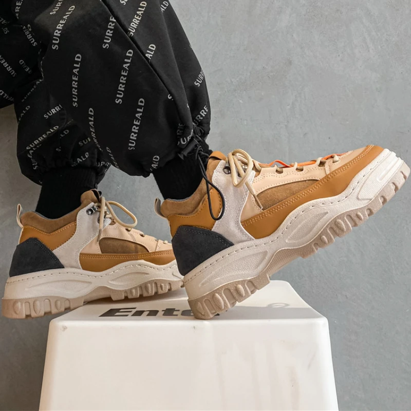 

кроссовки мужские кроссовки мужские осень кроссовки мужские 2022 new мужские кроссовки Мужские кроссовки на платформе в Корейском стиле, Вулк...