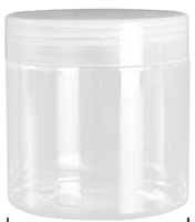 clear pet plastic jars 150ml 200ml 250ml transparent empty cosmetic mask cream wax packaging containers pots with lids