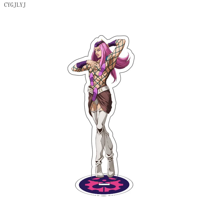 

Anime Figure JoJos Bizarre Adventure Cute Cosplay Acrylic Stand Model Plate Desk Decor Standing Sign Keychain for Friend Gifts