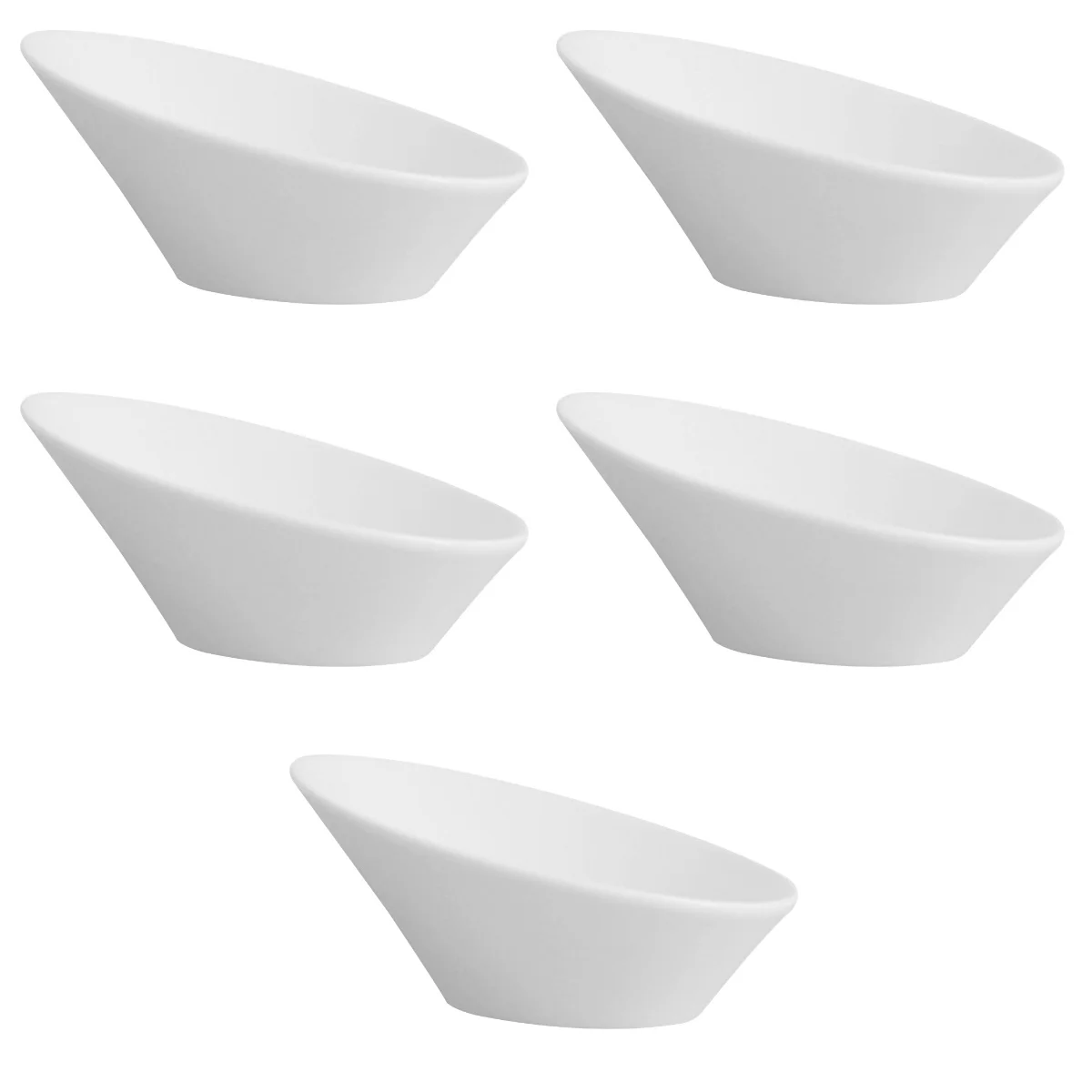 

5pcs Multi-function Dessert Storage Bowl Ceramic Salad Serving Bowl Storage Bowl