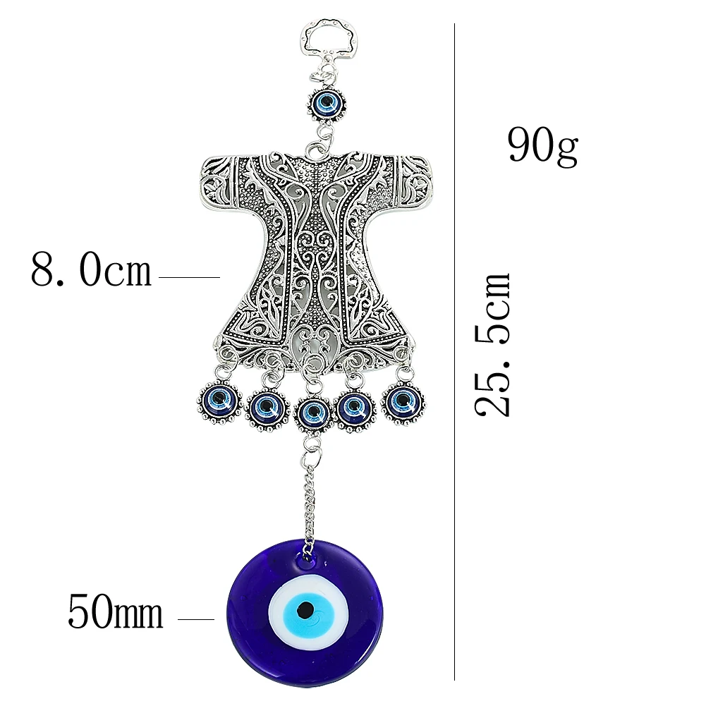 Металлическая подвеска турецкий синий глаз зла украшение для комнаты на удачу