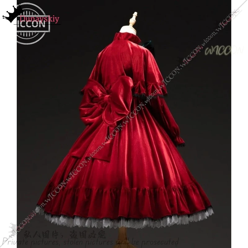 Женский костюм для косплея Рейнера рубина из аниме Розен Мэйден