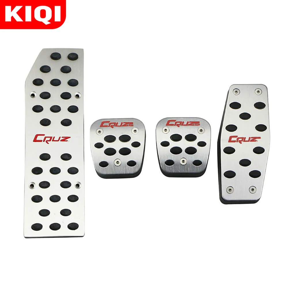 

KIQI Stainless Steel Car Rest Foot Pedals Gas Fuel Pedal Cover Fit for Chevrolet Cruze Sedan Hatchback 2009 - 2019 Parts