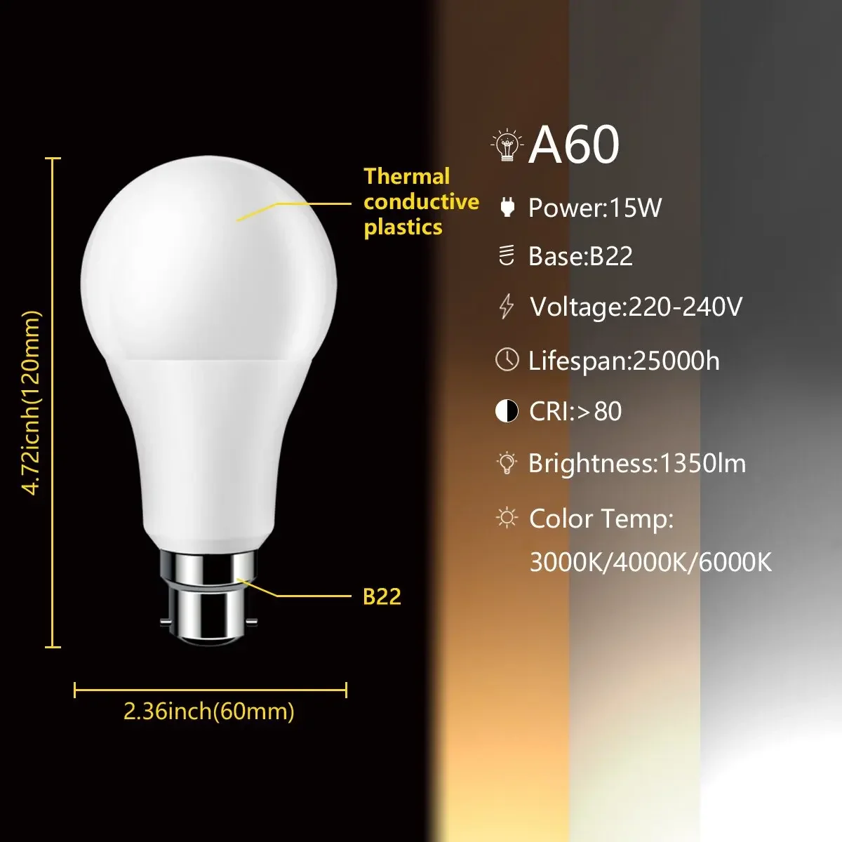 1PCS Factory Direct LED Bulb Lamps 9W -18W E27 AC220V 240V B22 Bubble Ball for Living Room Bedroom Indoor Lighting