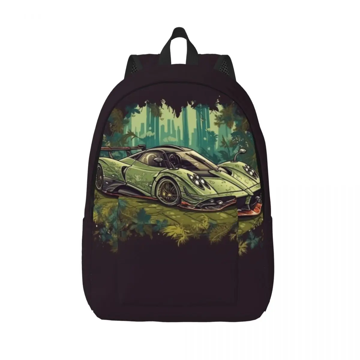 

Speed Sports Car Canvas Backpacks Nature Style Cartoon Soft Nice Backpack Trekking Bags