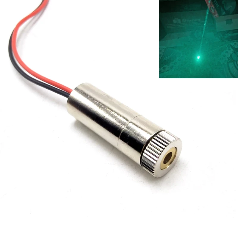 

GH05030D2L мощный яркий 505nm 30mW точечный луч зеленый лазерный диодный модуль