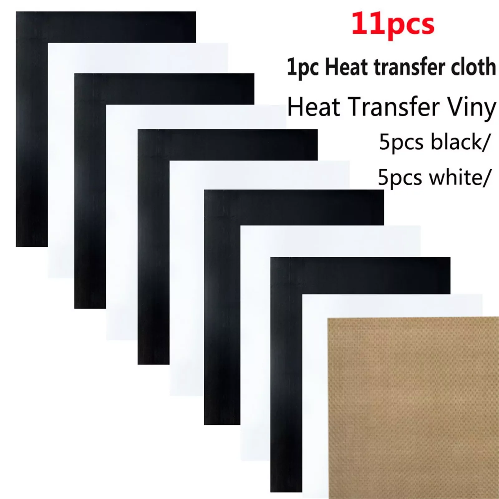 

11pcs Self-adhesive Vinyl Roll Holographic Rainbow Craft Vinyl Diy Adhesive Vinyl Design for phone Covers Decor Diy Stick