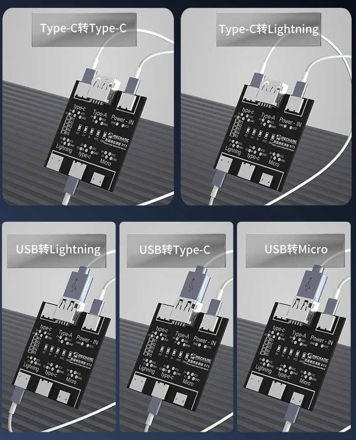 ПАНЕЛЬ ОБНАРУЖЕНИЯ кабеля данных MECHANIC DT3 USB-кабель тестер переключатель