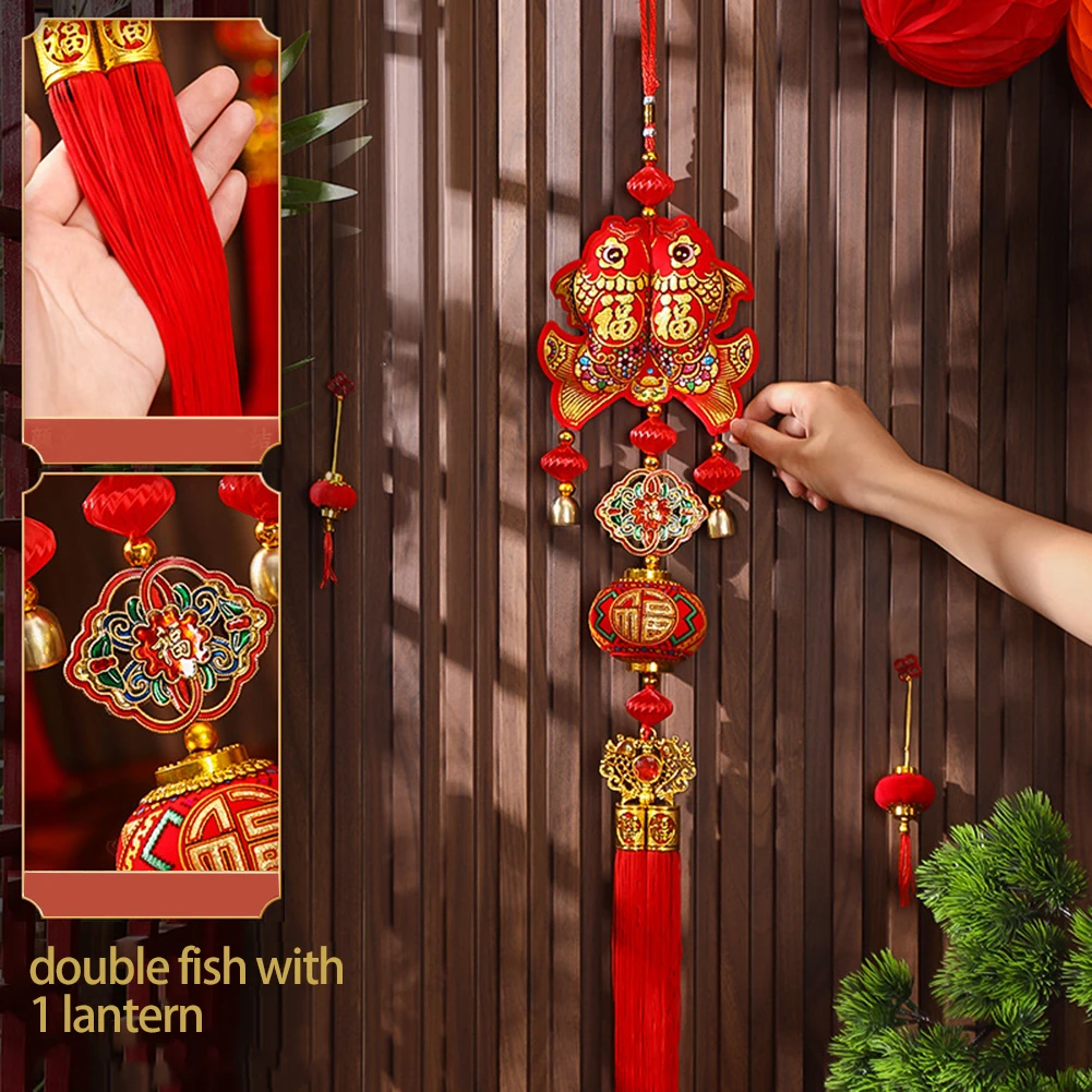 

1Pcs High Quality Chinese New Year Bell Charm Lucky Lantern Lunar New Year Lantern Chinese New Year Garland The God Of Wealth