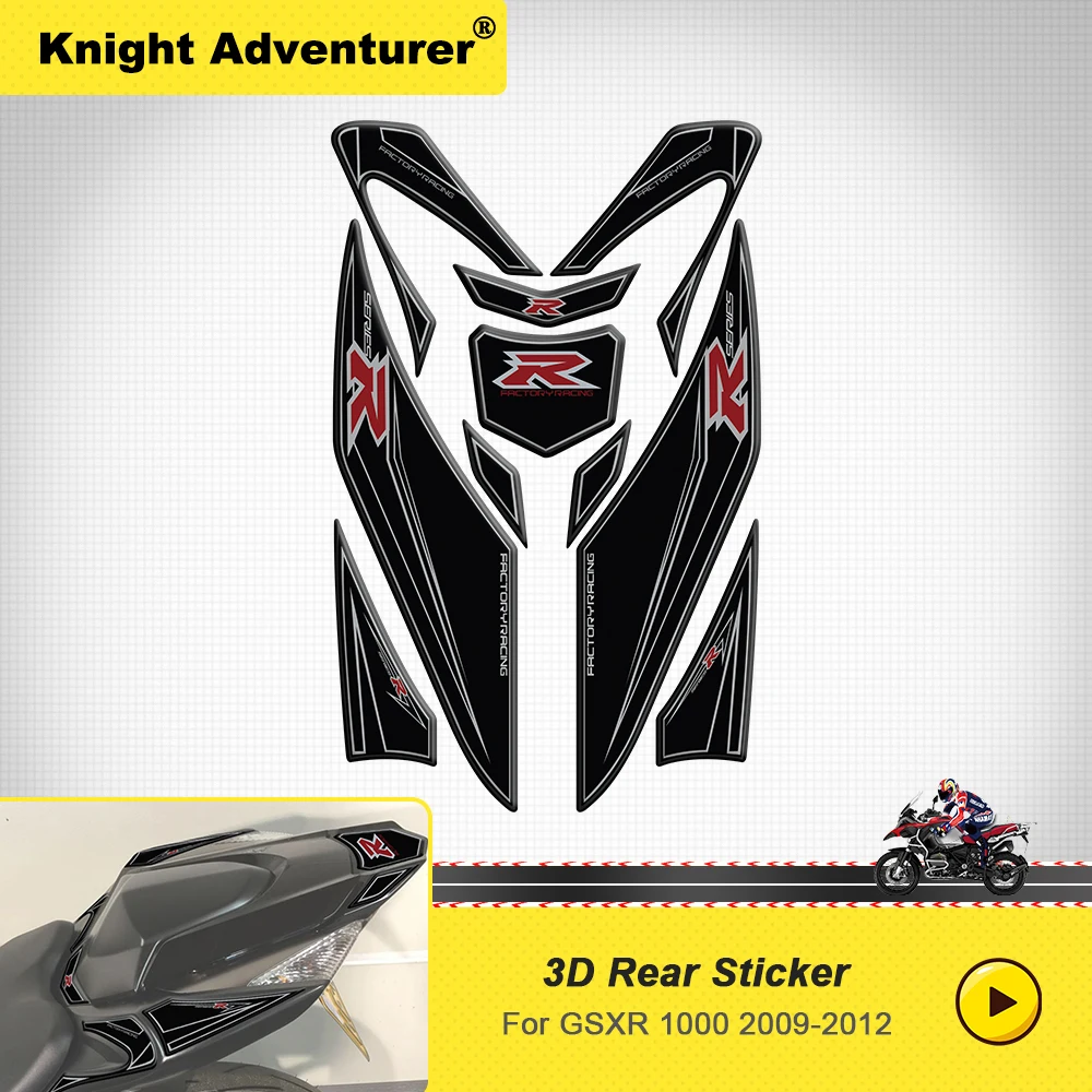 

Для Suzuki GSXR 1000 GSX1000R 2009-2012 2010 задняя фотозащита мотоцикла, наклейки для автомобиля