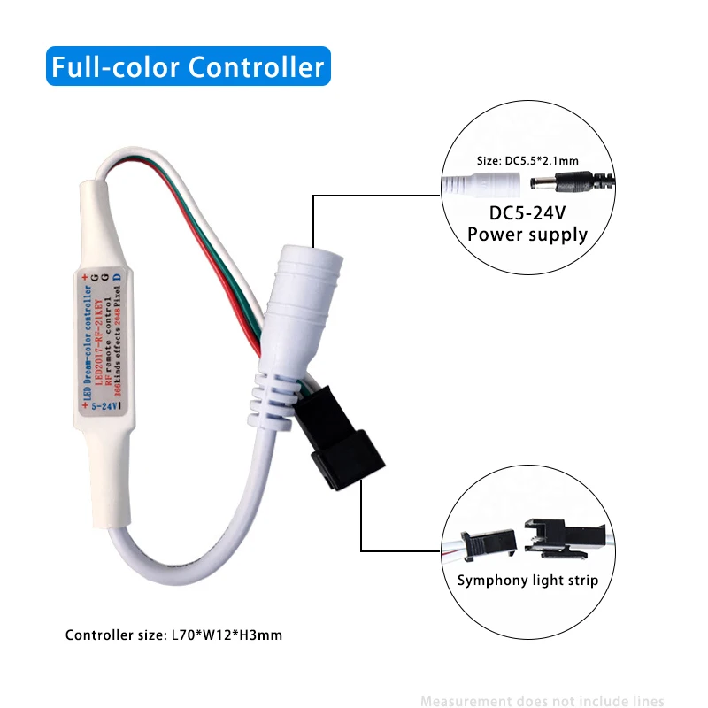LED WS2812B 5050 Цифровой адресный красный зелёный синий волшебный цвет световая панель