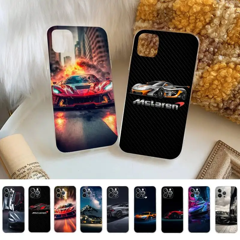 

Sports Car Mclaren Phone Case For iPhone 14 11 12 13 Mini Pro XS Max Cover 6 7 8 Plus X XR SE 2020 Funda Shell