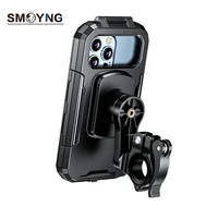 SMOYNG Waterproof Motorcycle Bicycle Phone Bag Holder Stand Quick Mount Support Moto Bike Handlebar Bracket For Xiaomi iPhone