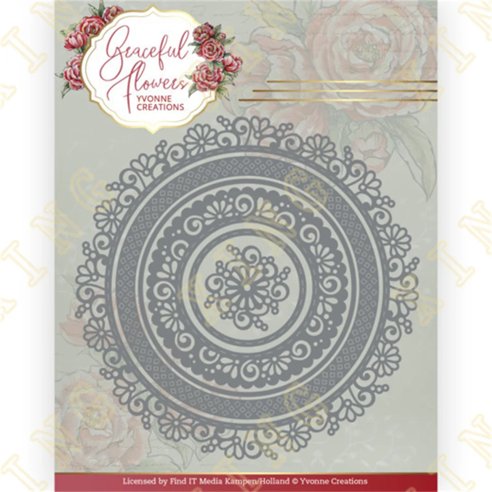 

Metal Craft Cutting Die Diy Scrapbook Paper Diary Decoration Card Handmade Embossing New Product 2022 Graceful Circle Arrival