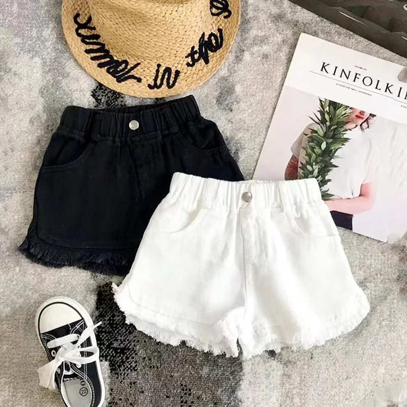 

Girls' Denim Shorts Summer Clothes 2022 New Medium And Large Children'S Baby Summer Outer Wear Thin Pants Children'S Clothes