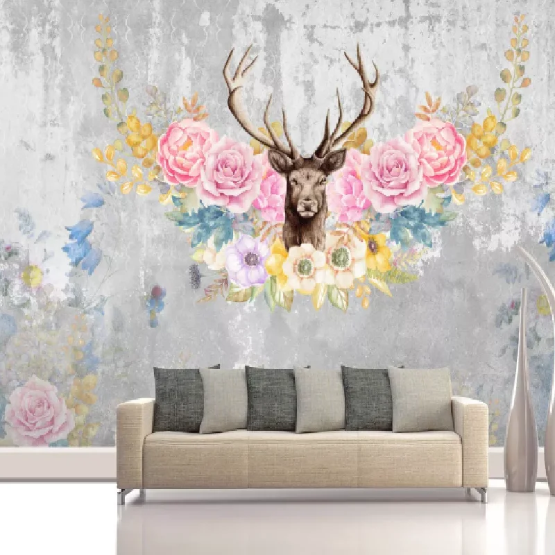 Настенные обои 3D в скандинавском стиле самоклеящиеся водонепроницаемые с