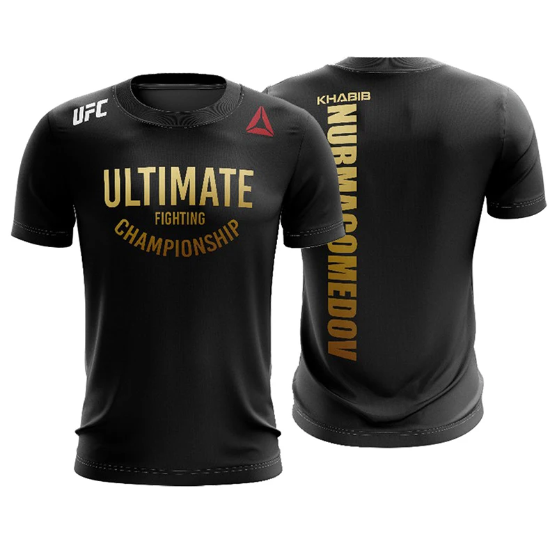 

2023 MMA Boxing Fan round neck T-shirt Ultimate Fighting Extreme Sports casual breathable short sleeve