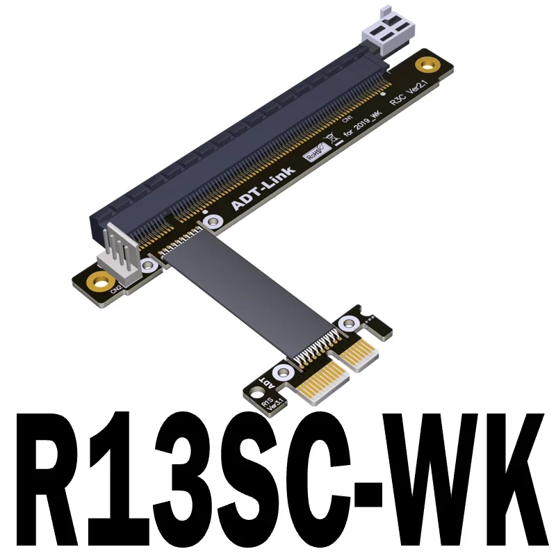 Riser PCI-E 3.0 16x to x1 PCIe x16 PCI Express Удлинительный кабель для видеокарты R13SC с линией
