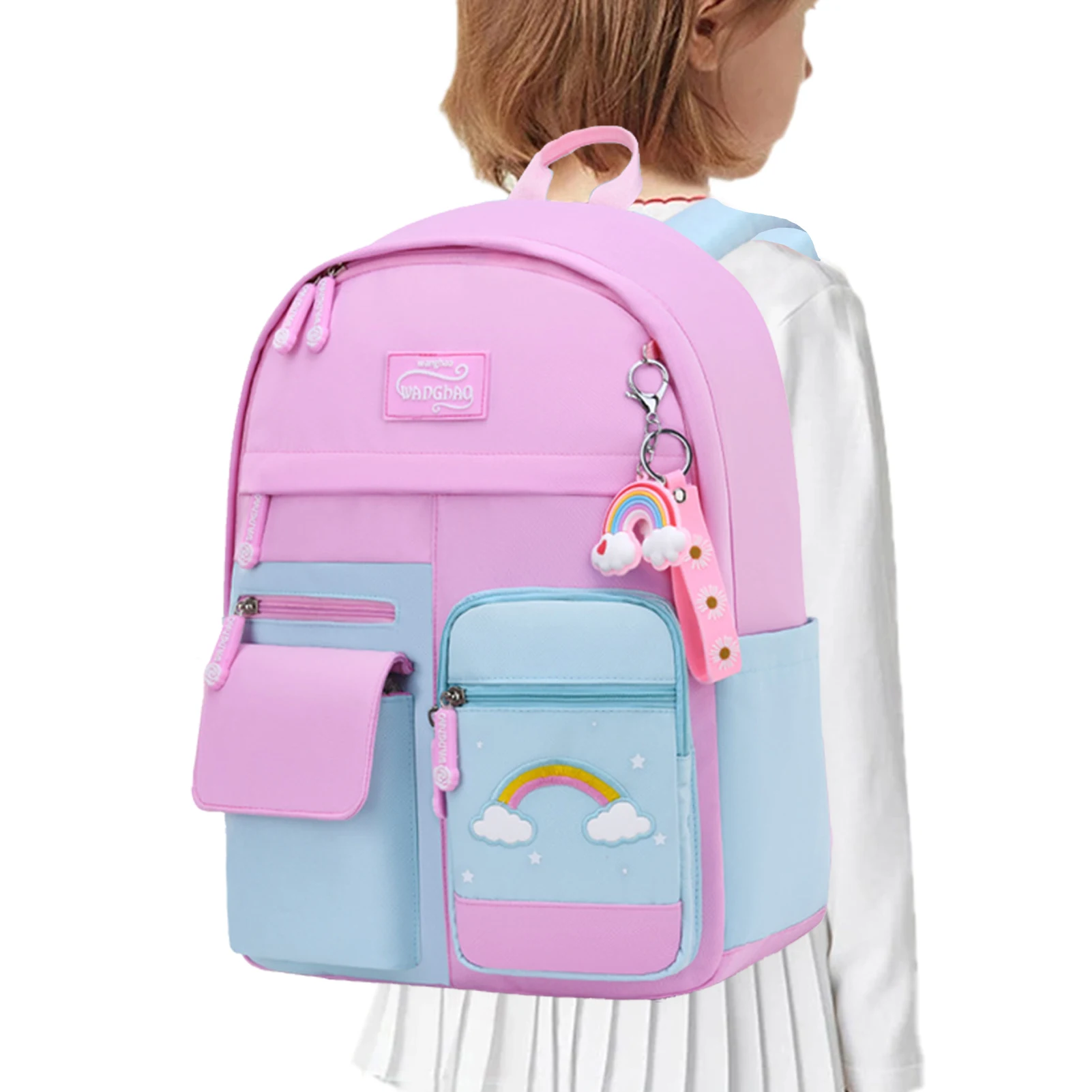 

Рюкзак для девочек-подростков, легкий портативный детский школьный ранец, Повседневная маленькая сумка для девочек