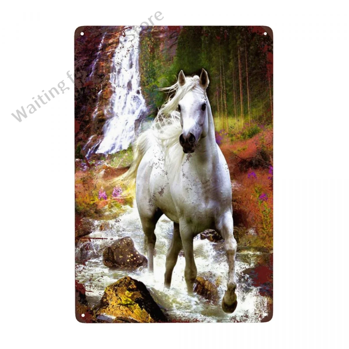 

Funny Plaques Poster for Room Cafe Home Pub Horses Selfie Metal Signs Vintage Funny Tin Sign Wall Decor 8 x 12 inches