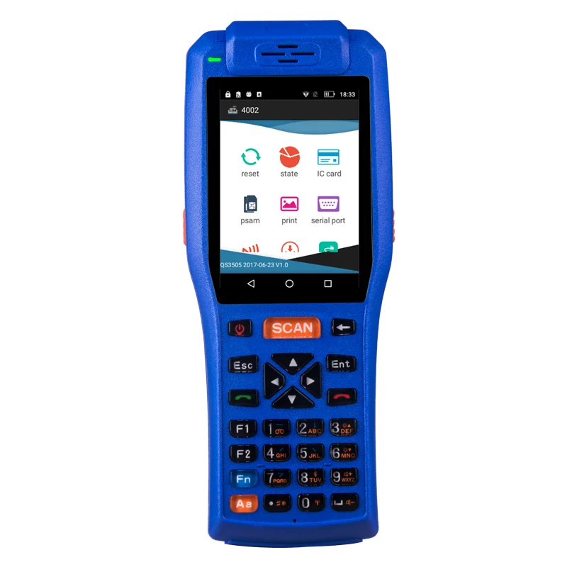 

PDA3505 Android pos handheld parking ticket machine bus ticket payment terminal built-in printer