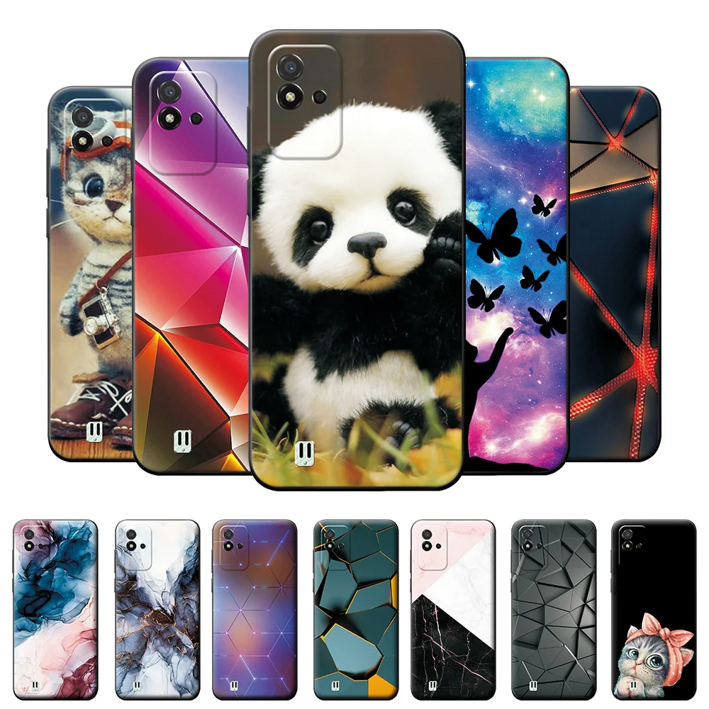 

Для Realme 8i чехол RMX3151 6,6 дюймов милый чехол для телефона s для OPPO Realme 8i модный мультяшный силиконовый мягкий ТПУ чехол-накладка