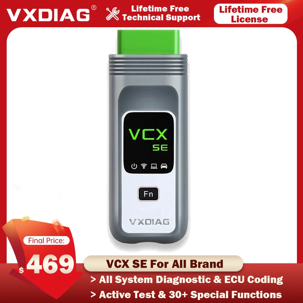 VXDIAG VCX VX708 SE Все модели J2534 Программирование кодирования ЭБУ Для Benz BMW JLR VW Авто