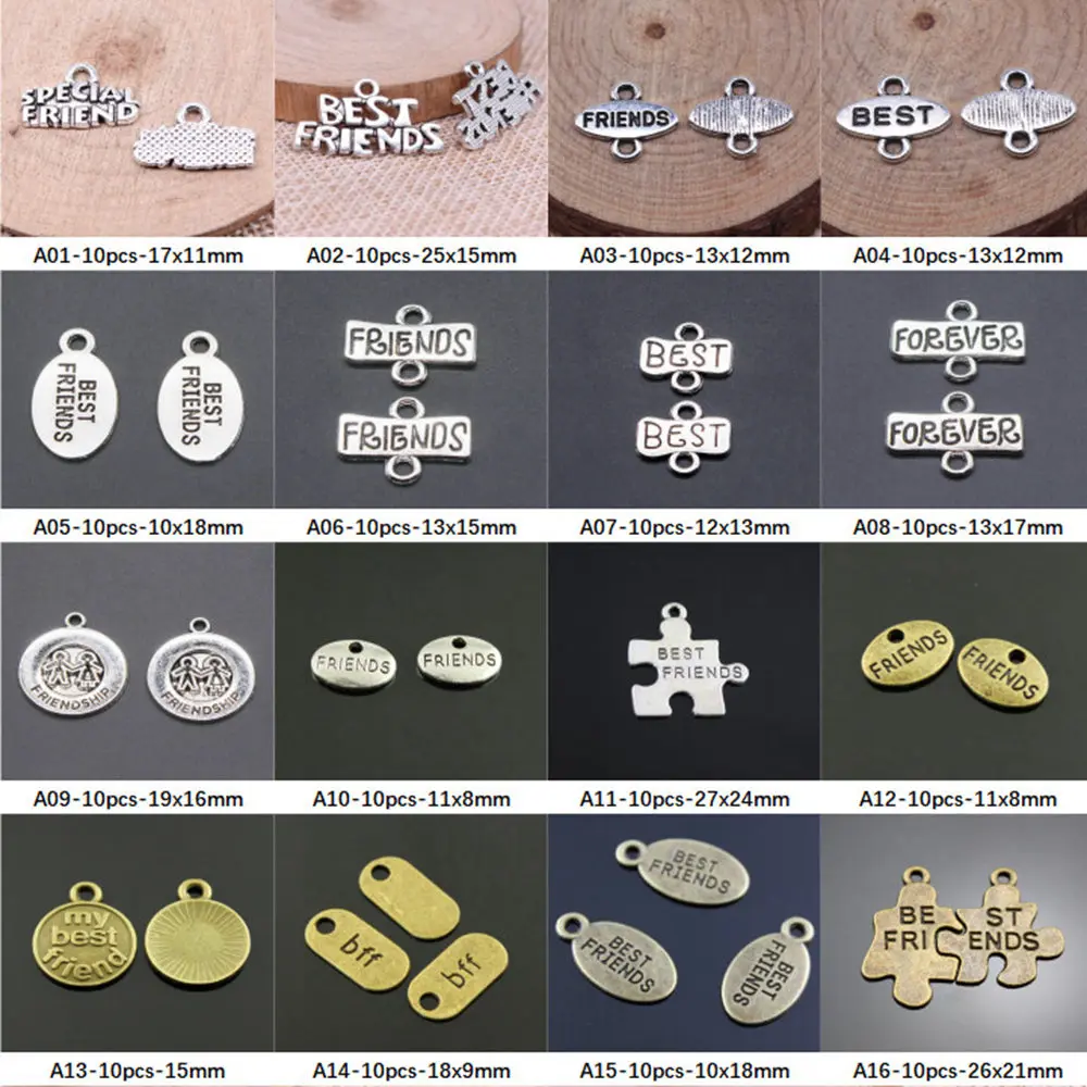 

New Arrival Friend Charms For Jewelry Making Gifts For Women