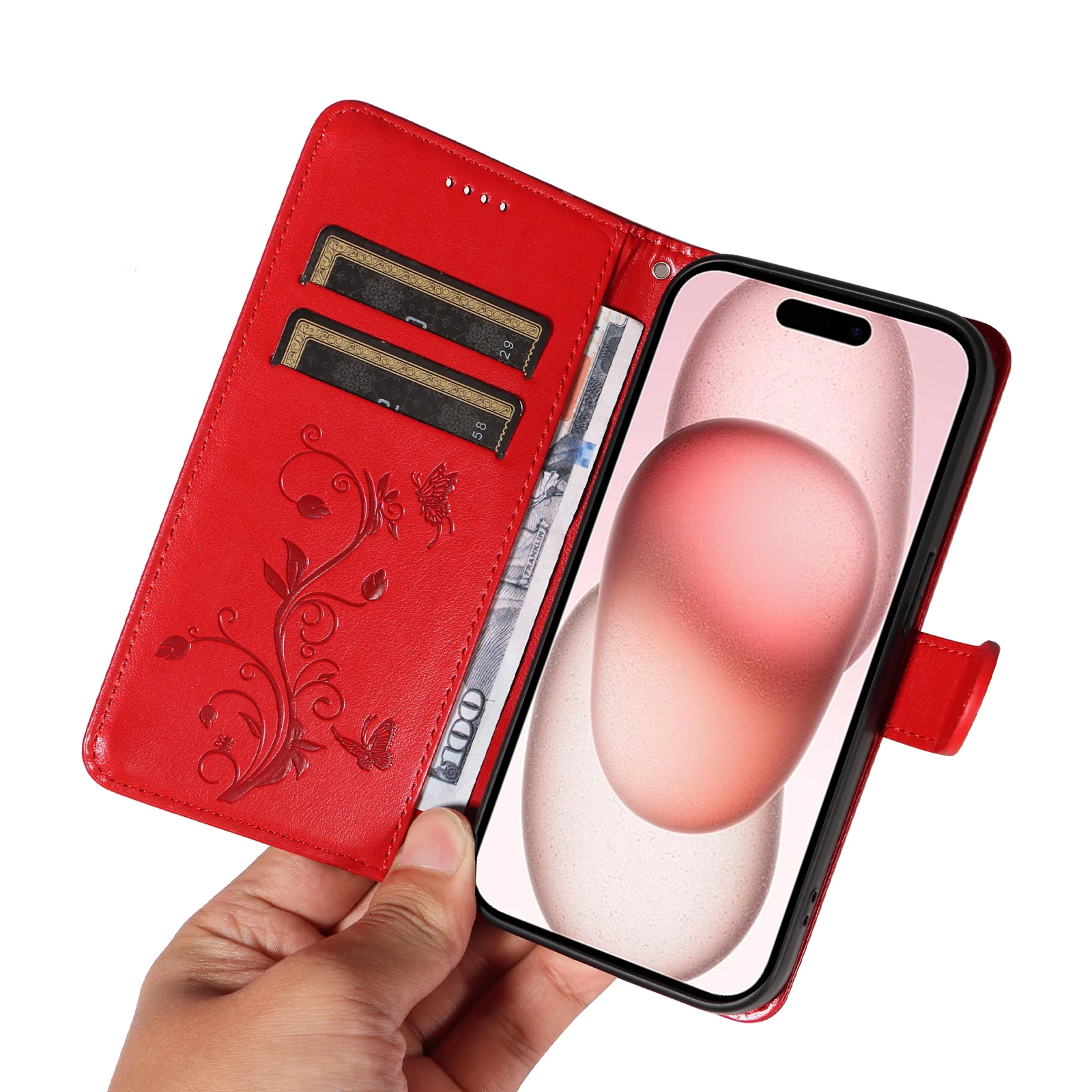 Симпатичный абрикосовый цвет фотосессия для OPPO A72 A73 A74 A77 A92S A94 A95 A96 чехол с елкой F17