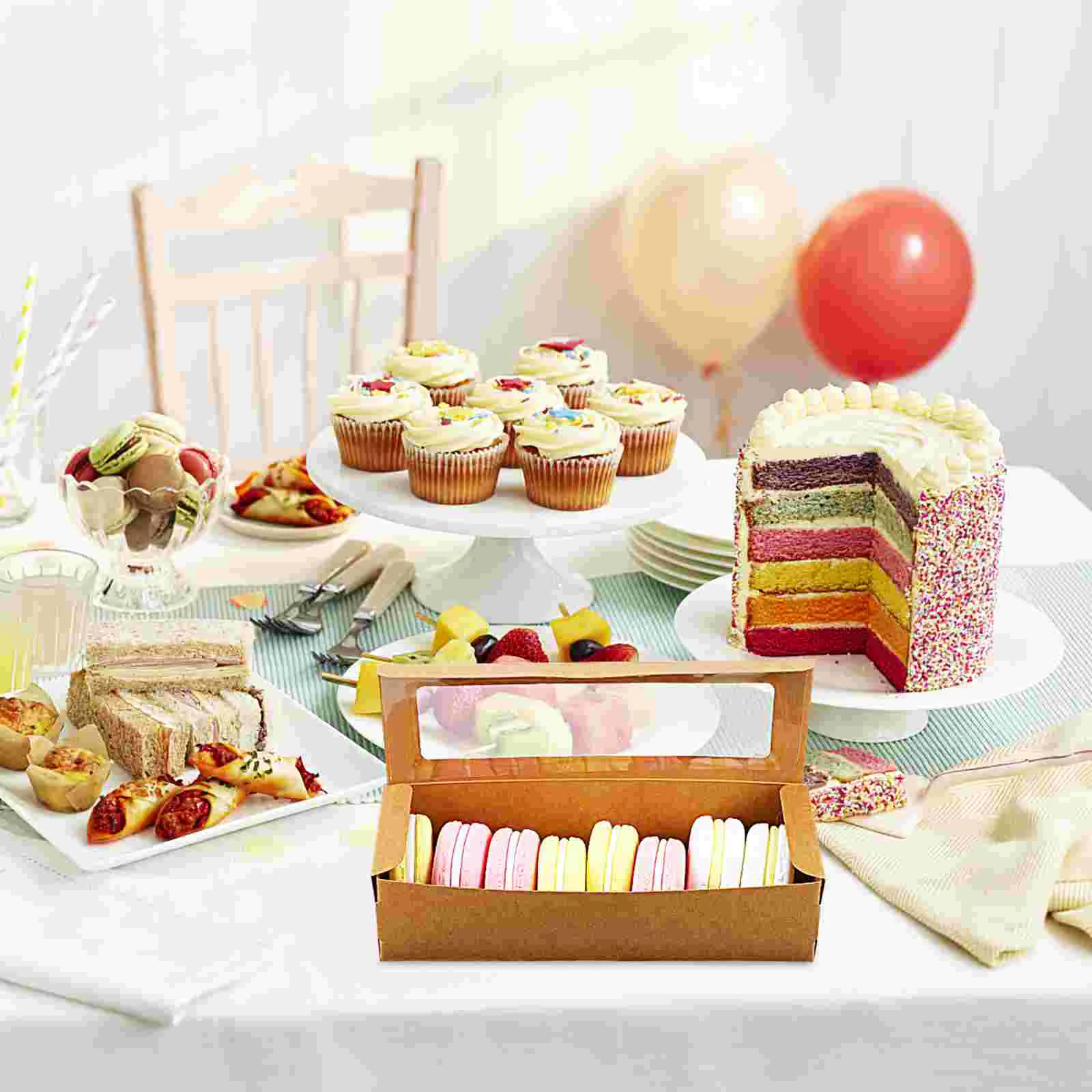 50 шт. контейнеры для коробки печенья досок мясных изделий домашняя упаковка