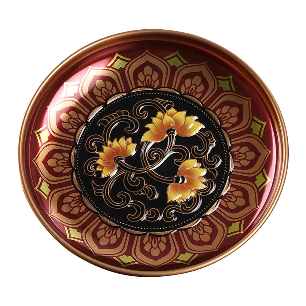 

Plate Fruit Snack Offering Plate Fruit Tray Alloy Offering Bowl Fruit Plate