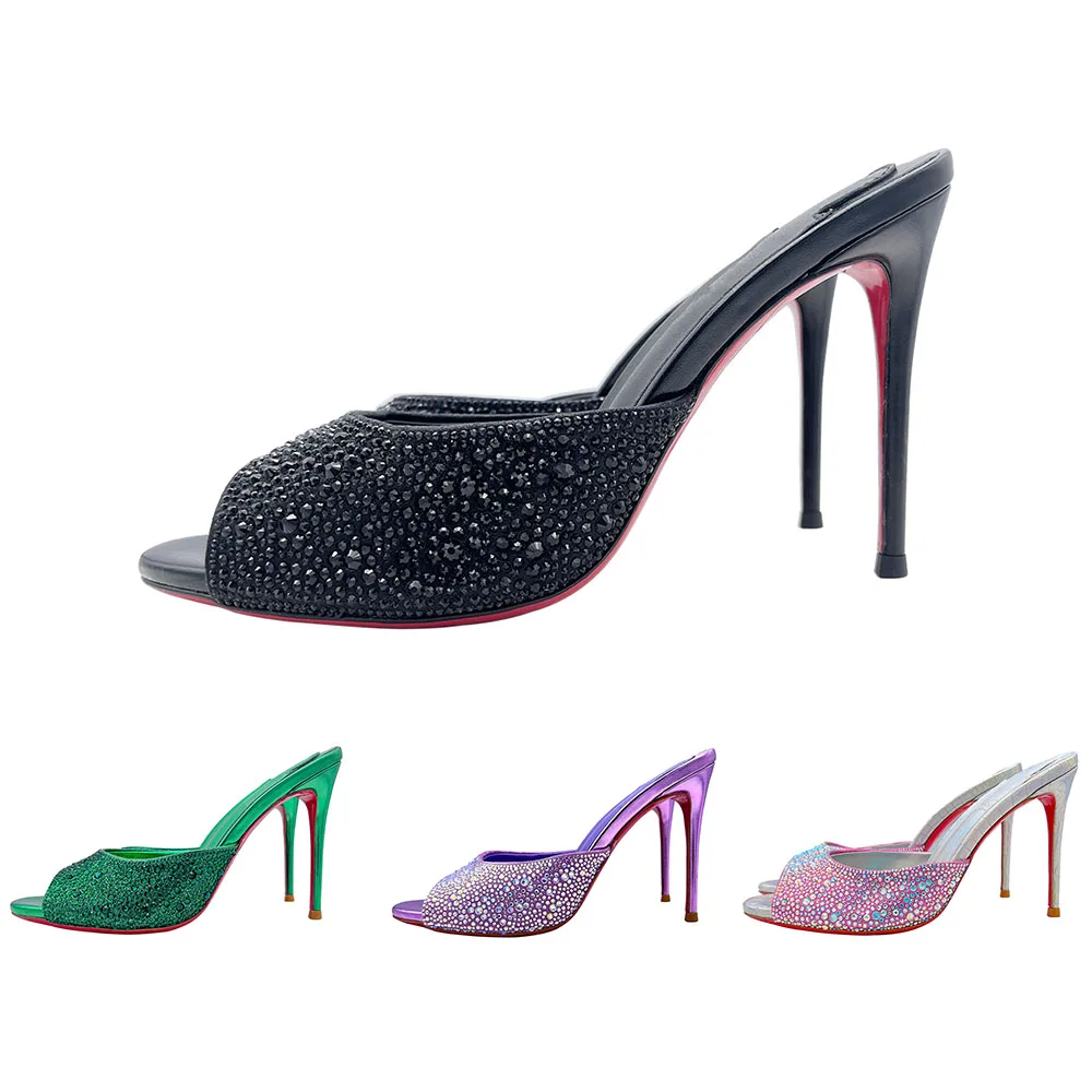 

Women's High Heel Sandals Elegant Neon Shoes For Women Cool And Breathable Striptease Sexy Ladies Heels Luxury Summer Slippers