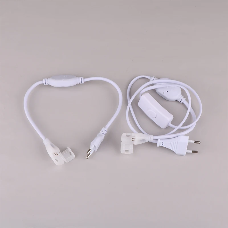 Вилка европейского стандарта для светодиодной ленты COB 220 В вилка питания быстрый