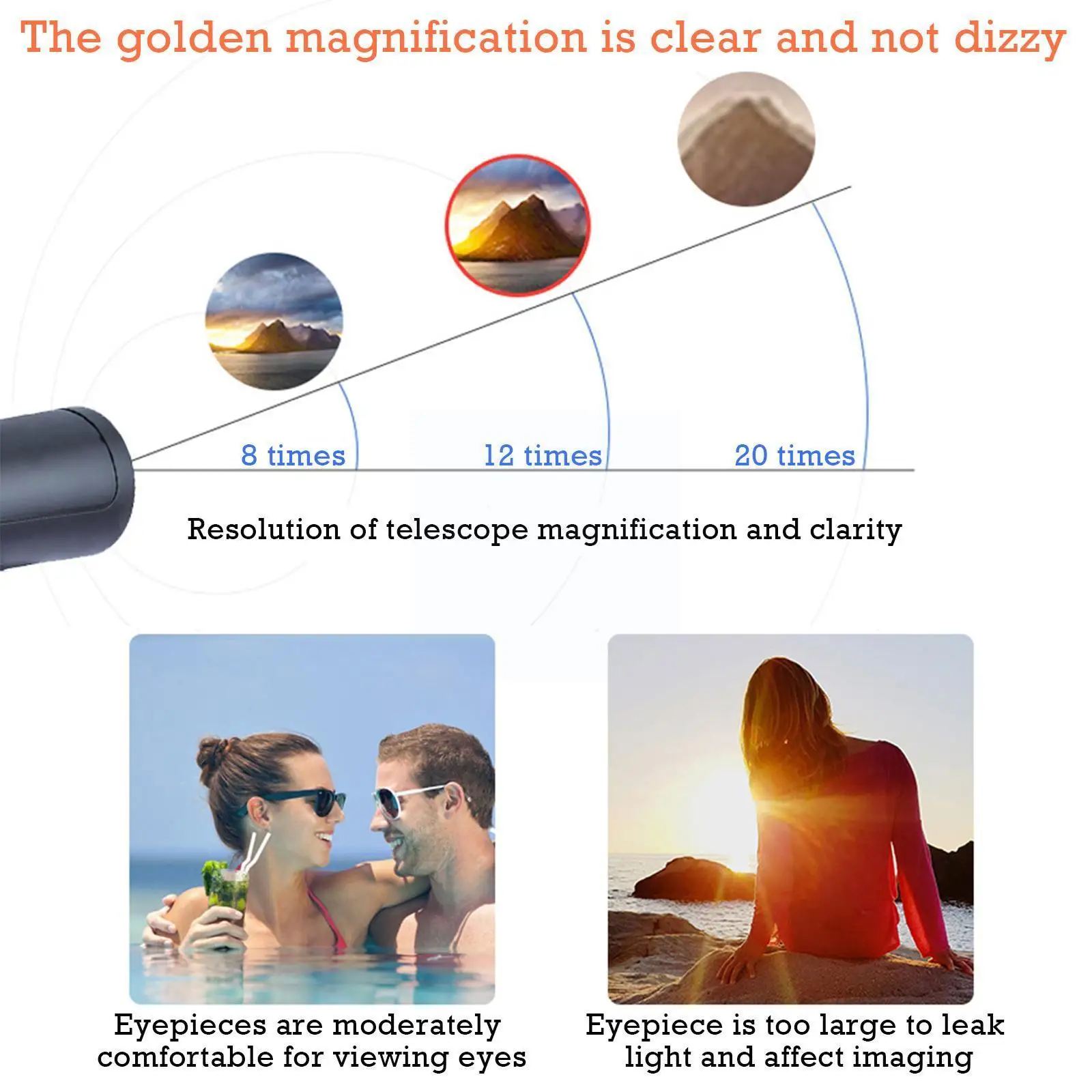 

Бинокль высокой мощности 12 × 42, ночная инфракрасная камера высокого разрешения, телескоп для мобильного телефона A3l6