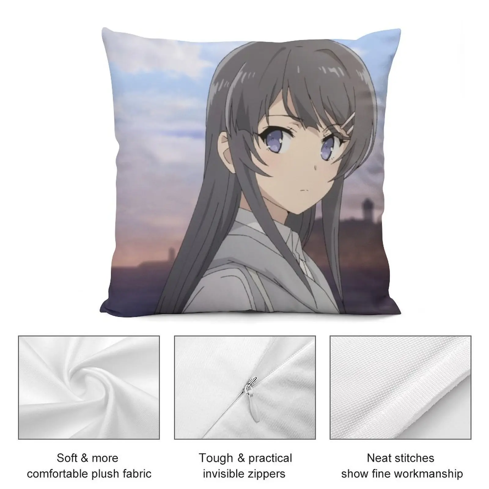 Mai Sakurajima декоративная подушка для дивана