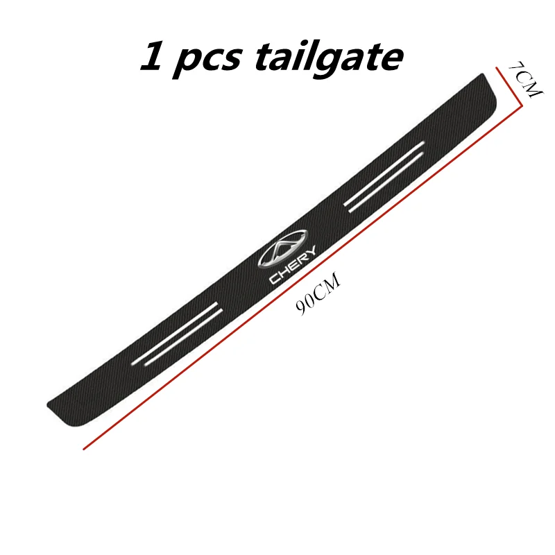 

60X7 см углеродное волокно дверной порог защитная наклейка для Chery Tiggo 3/5x/8/E3E5 Arrizo 3/5/GX/7e Fengyun 2A3